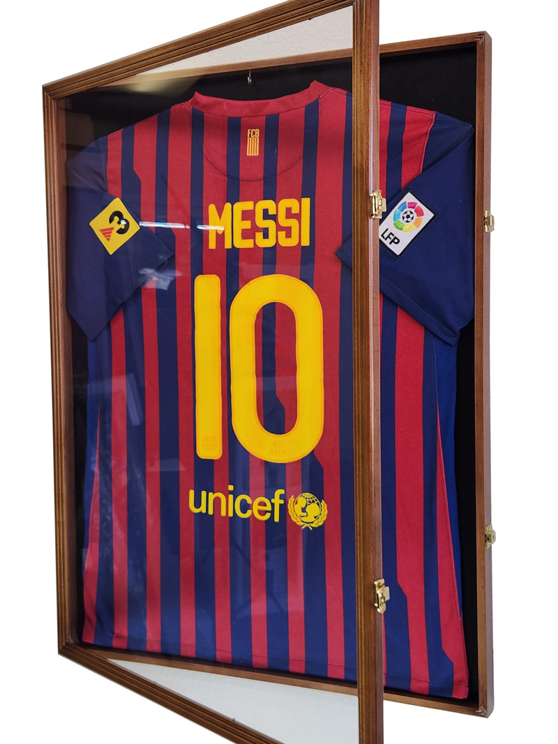 Large Jersey Display Case Cabinet Shadowbox