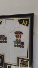 Large Jersey or Uniform Display Case Cabinet Shadowbox (w/ Double Matting)