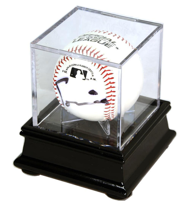 Single Baseball Cube Display Stand - sfDisplay.com