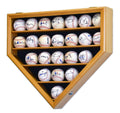 23 Baseball Ball Display Case Cabinet - Home Plate Shaped - sfDisplay.com