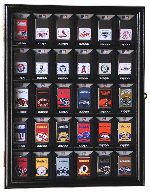 25 Zippo Lighter Display Case Cabinet (for displaying in retail box) - sfDisplay.com