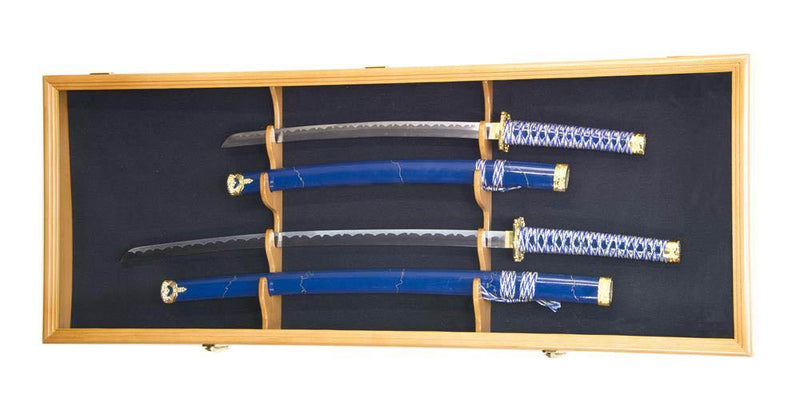 2 Swords and Scabbards Display Case Cabinet - sfDisplay.com