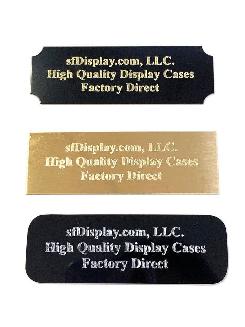 3x1 Engraving Plate with 3 lines of text - sfDisplay.com