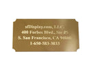 4x2 Engraving Plate with 4 lines of text - sfDisplay.com