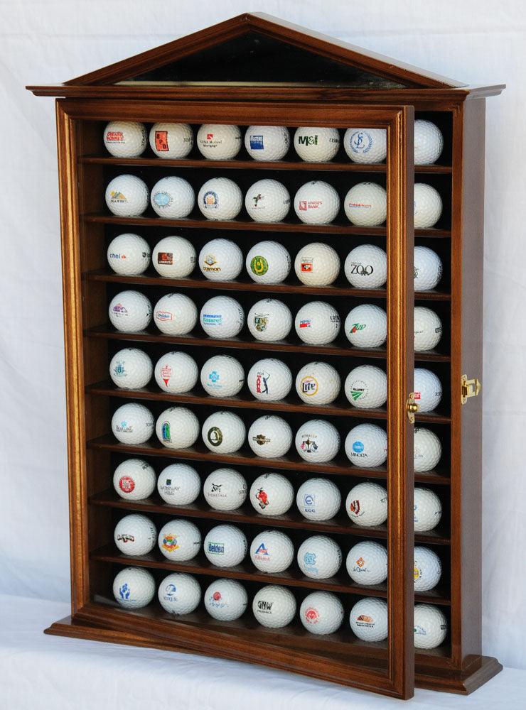63 Golf Ball Designer Display Case Cabinet - sfDisplay.com