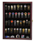 Golf Divot Tool Markers Coin Chips Medallion Display Case Cabinet