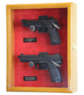 Large/Double Pistol Handgun Display Case Cabinet - sfDisplay.com
