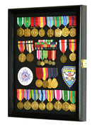 Military Medals, Pins, Patches, Insignia, Ribbons, Flag Display Case Cabinet - sfDisplay.com
