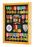 Military Medals, Pins, Patches, Insignia, Ribbons, Flag Display Case Cabinet - sfDisplay.com