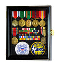 XS Military Medals, Pins, Patches, Insignia, Ribbons Display Case Cabinet