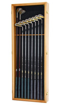 Large Golf Clubs Display Case Cabinet (Driver, Iron, Putter) - sfDisplay.com