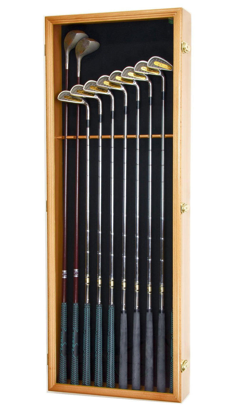 Large Golf Clubs Display Case Cabinet (Driver, Iron, Putter)